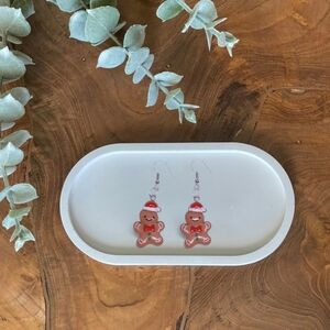 Handmade gingerbread earrings‎